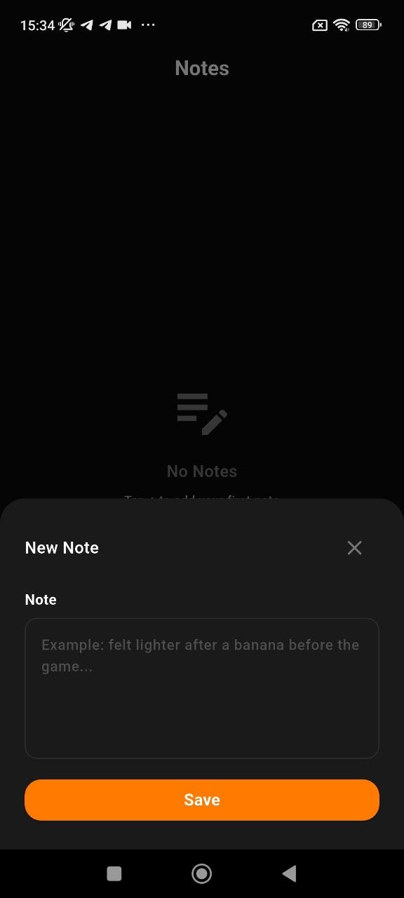 Notes screen preview